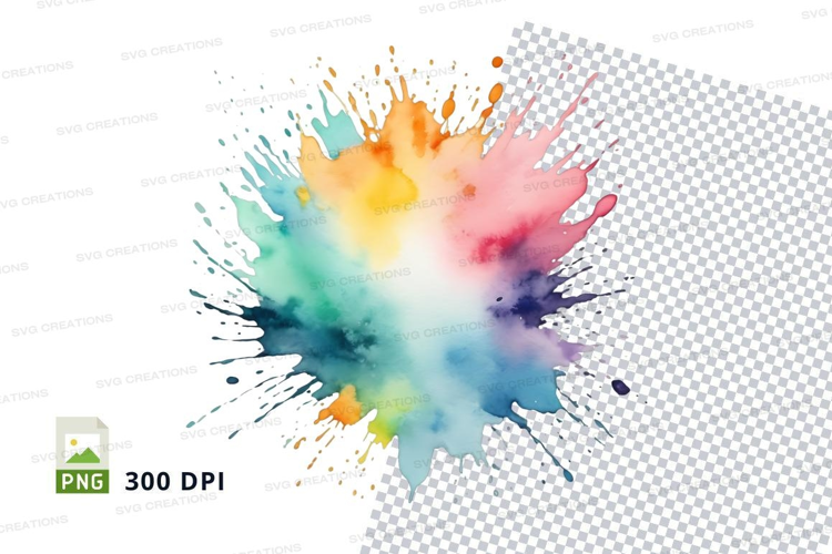 Colorful paint splash