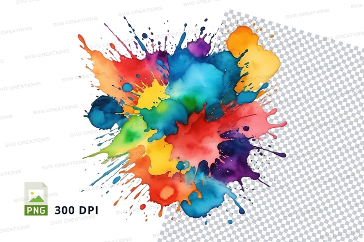 Colorful paint splash