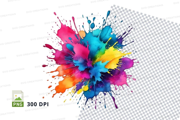 Colorful paint splash