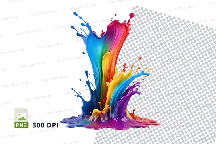 Colorful paint splash