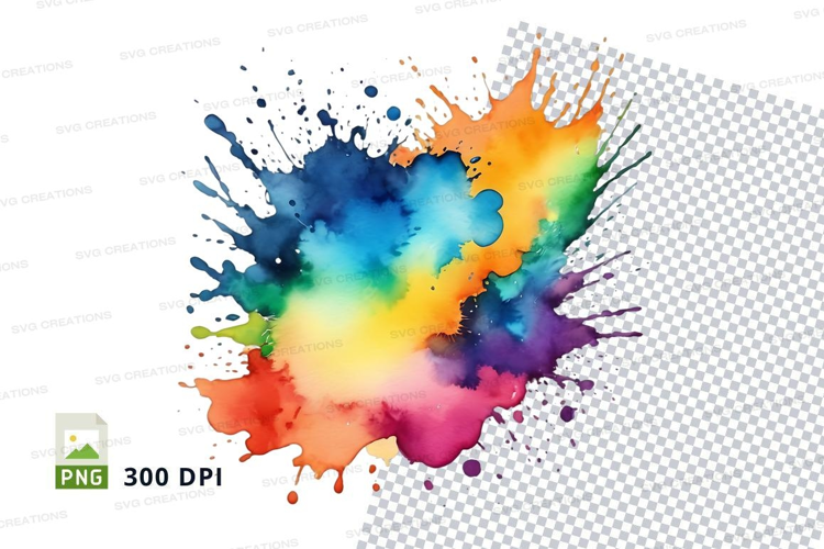 Colorful paint splash
