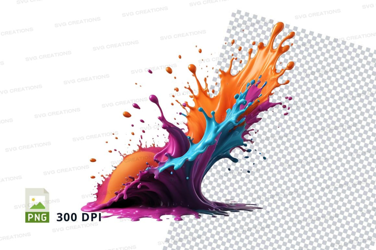 Colorful paint splash
