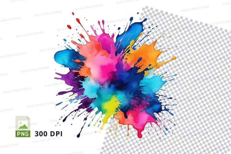 Colorful paint splash