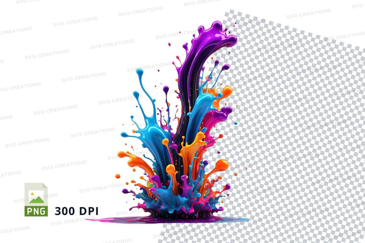 Colorful paint splash