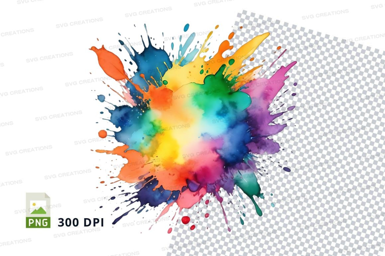 Colorful paint splash