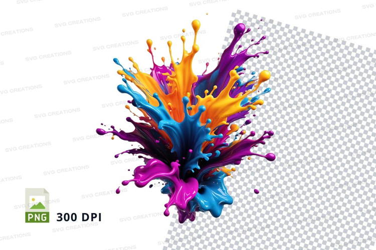 Colorful paint splash
