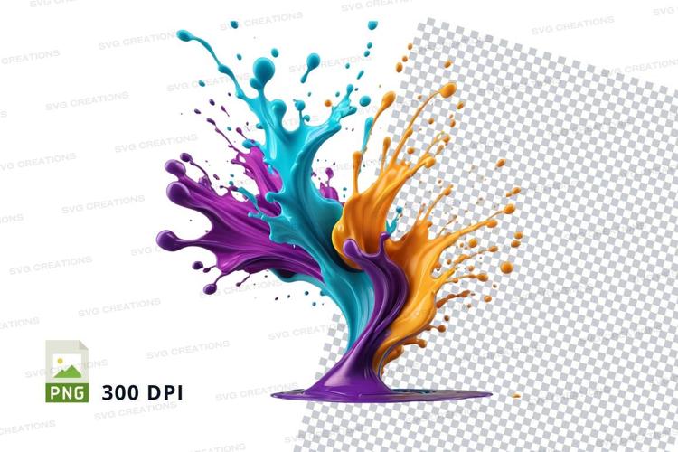 Colorful paint splash