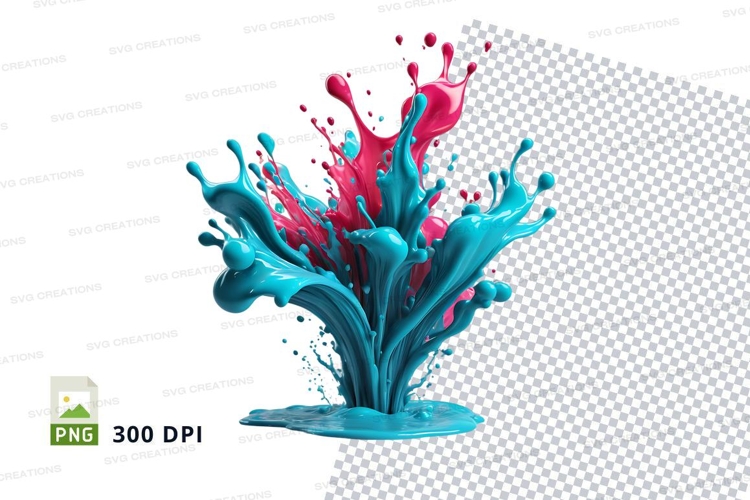 Colorful splash clipart