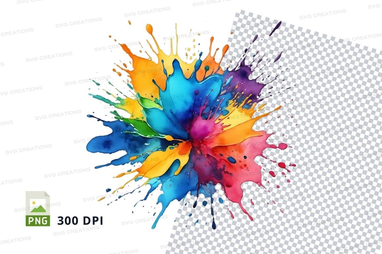 Colorful paint splash