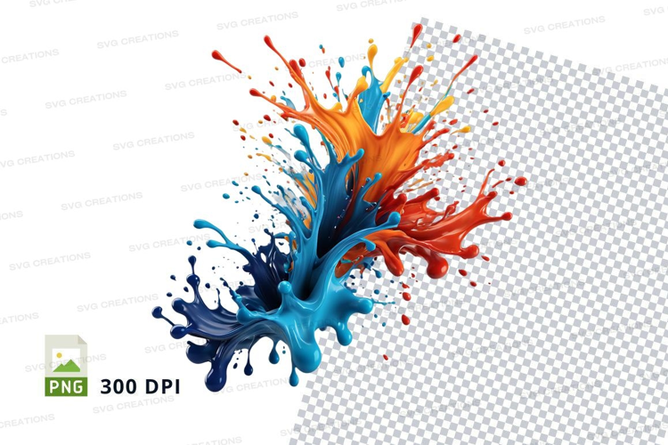 Colorful paint splash
