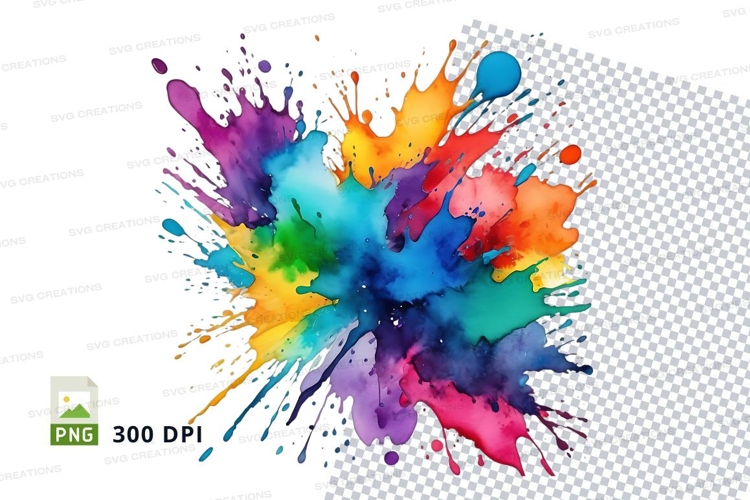 Colorful paint splash