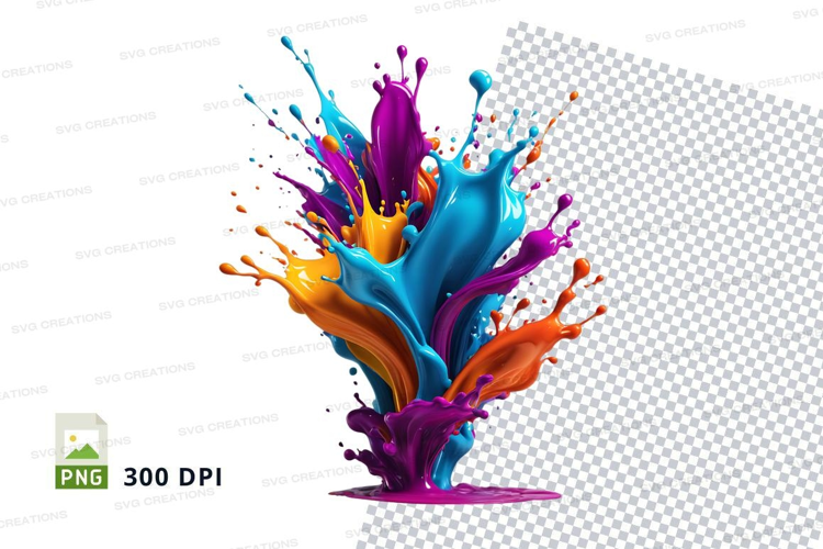 Colorful paint splash