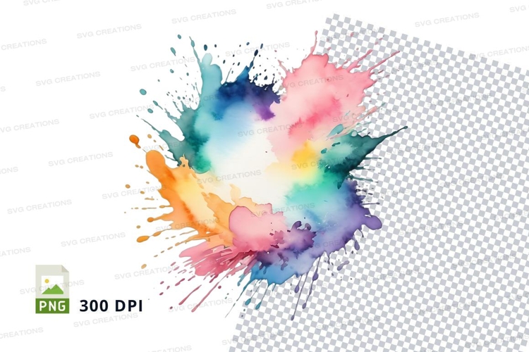 Colorful paint splash