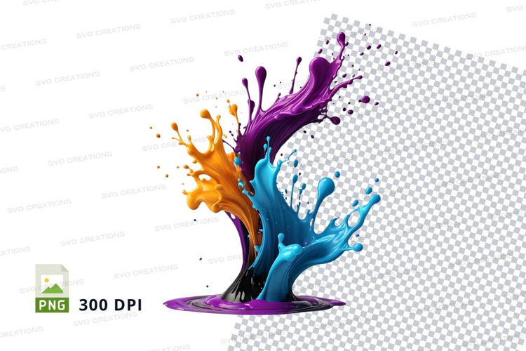 Colorful paint splash