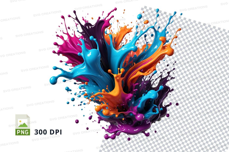 Colorful paint splash