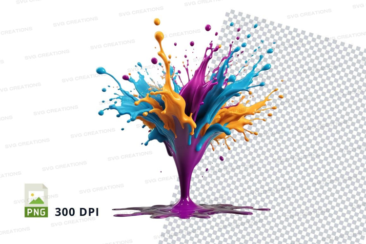 Colorful paint splash