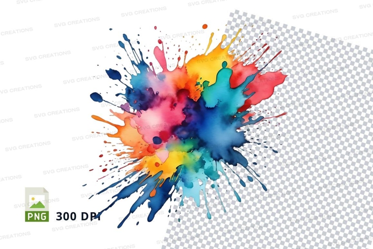 Colorful paint splash