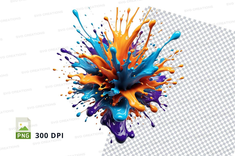 Colorful paint splash