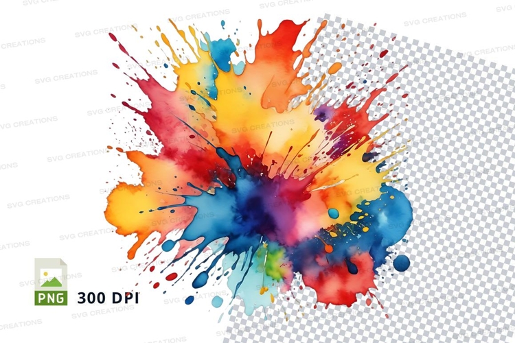 Colorful paint splash