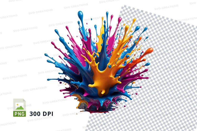 Colorful paint splash
