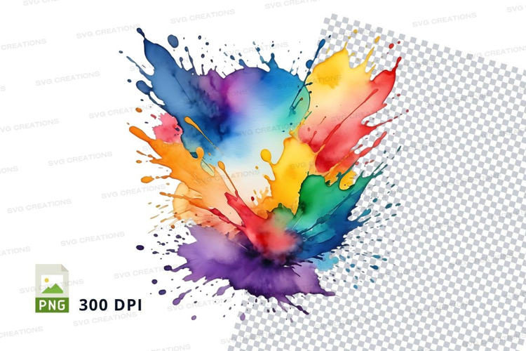 Colorful paint splash