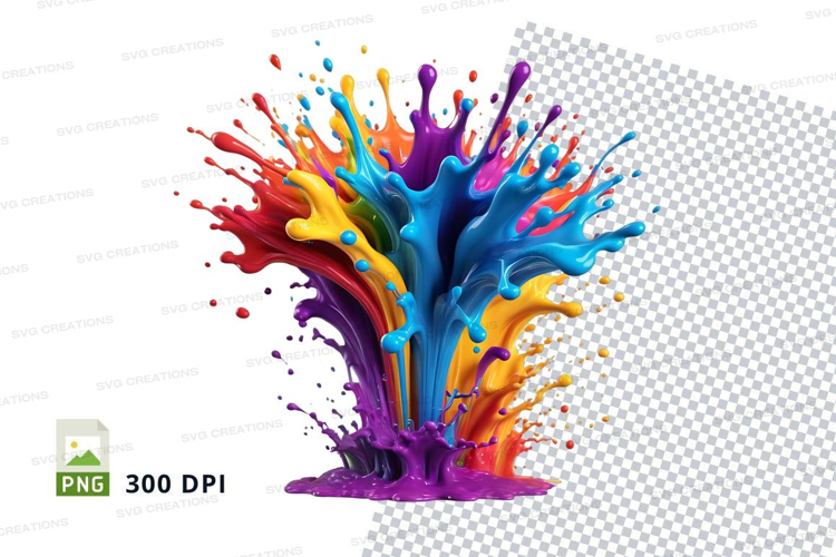 Colorful paint splash