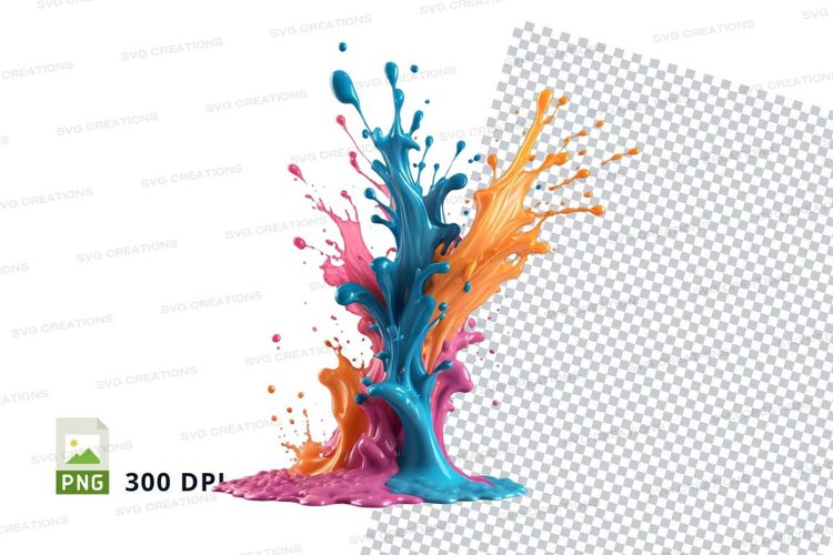 Colorful paint splash