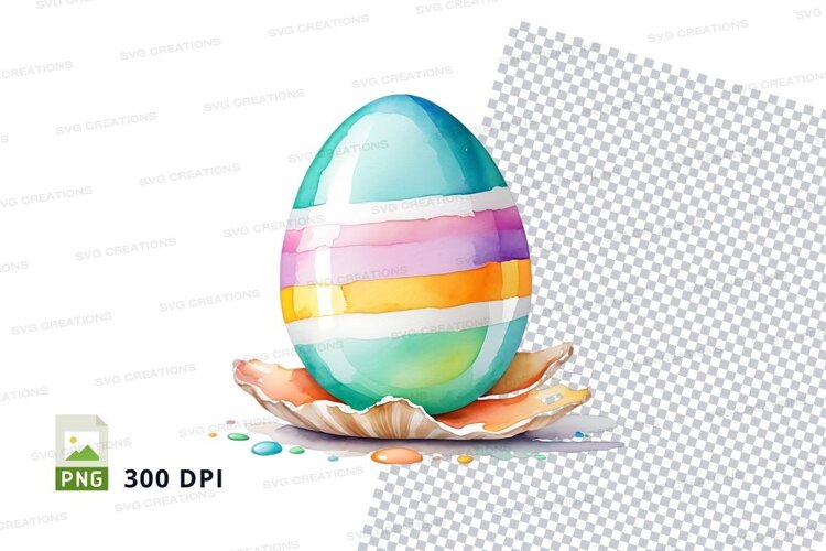 Colorful easter egg example image 1
