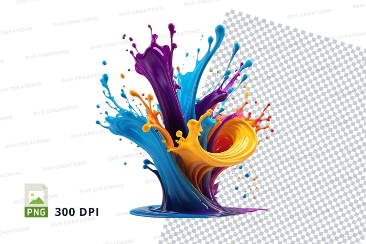 Colorful paint splash