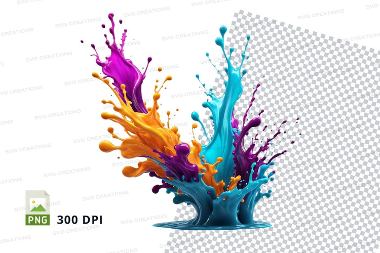 Colorful paint splash