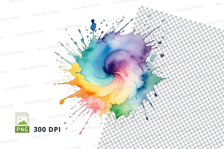 Colorful paint splash