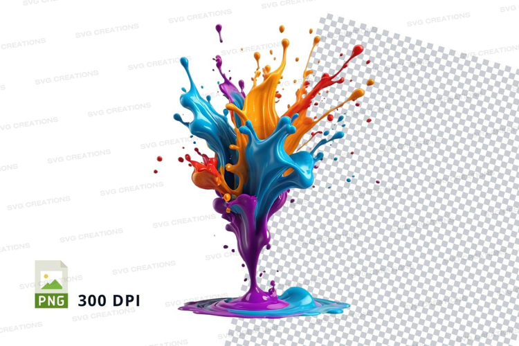 Colorful paint splash