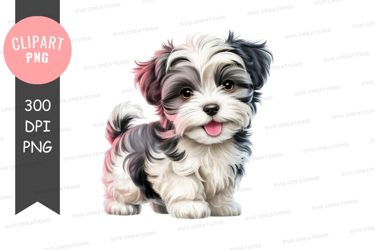Playful puppy clipart png