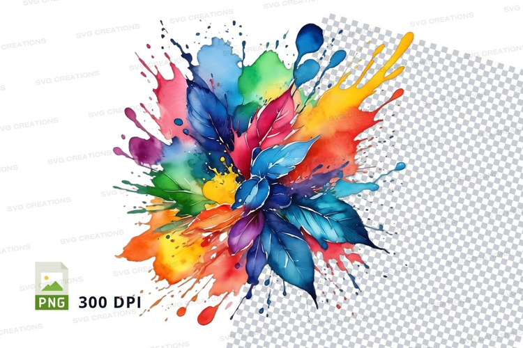 Colorful flower explosion