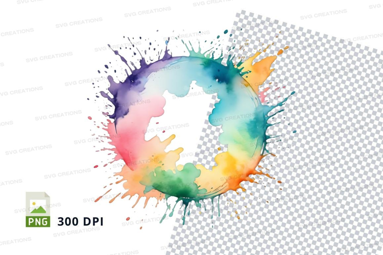 Colorful paint splash