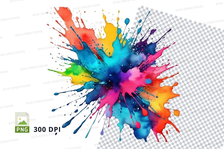 Colorful paint splash