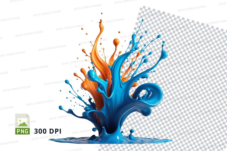 Vibrant liquid splash