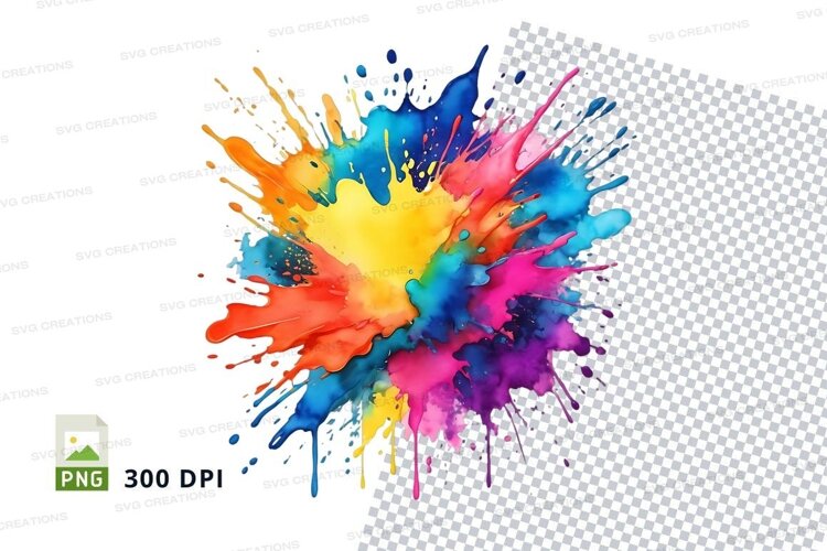 Colorful paint splatter (6513241)