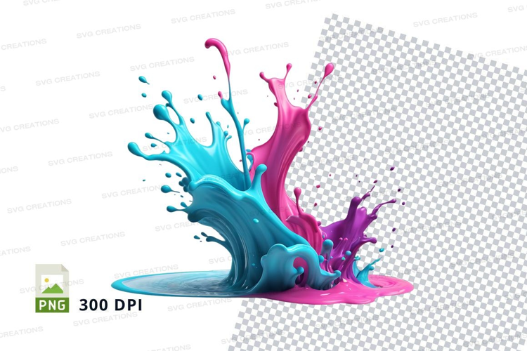 Colorful paint splash