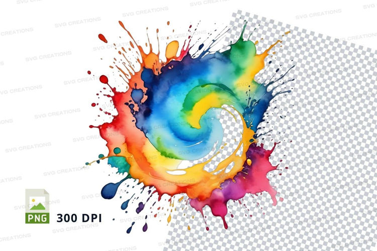 Colorful paint splash