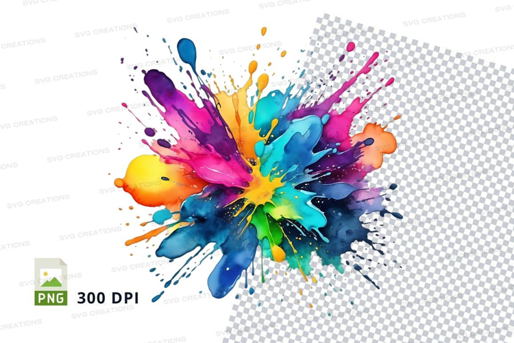 Colorful paint splash