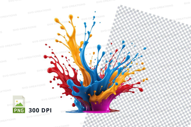 Colorful paint splash