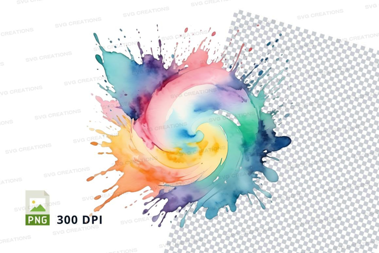 Colorful paint splash