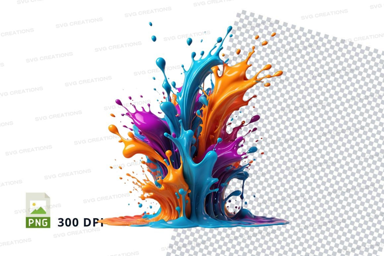 Colorful paint splash