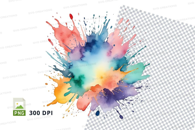 Colorful paint splash