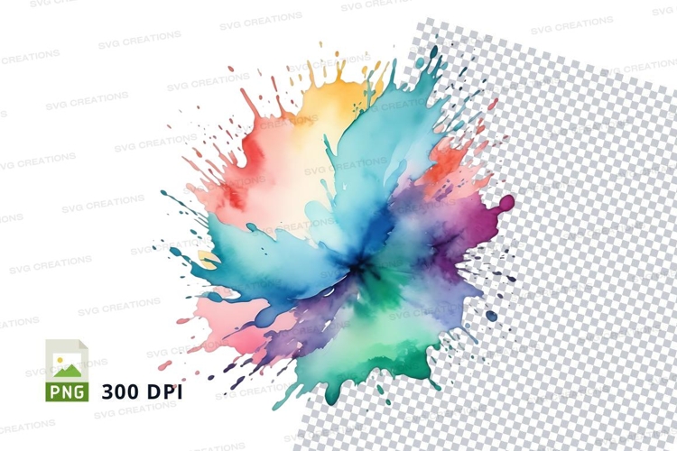 Colorful paint splash