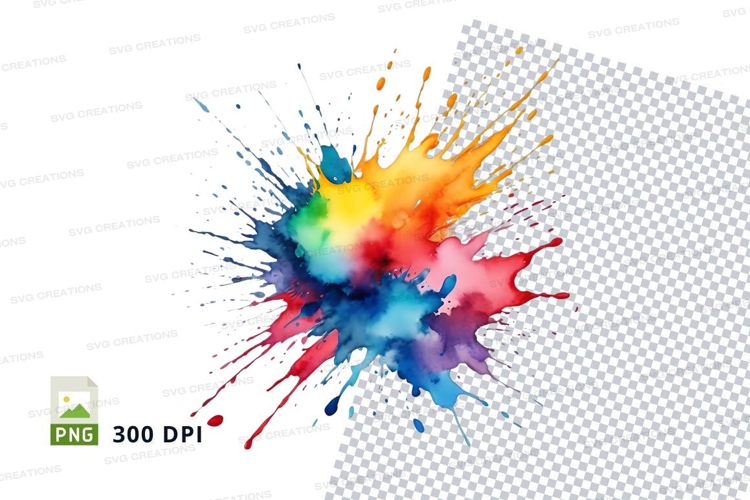 Colorful paint splash