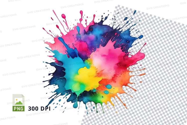 Colorful paint splash