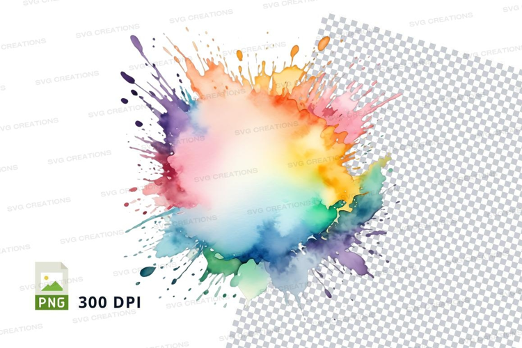 Colorful paint splash