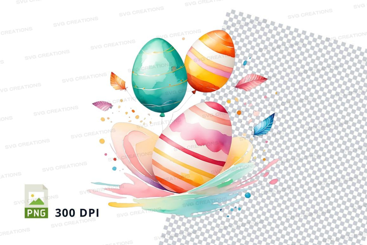 Colorful easter eggs